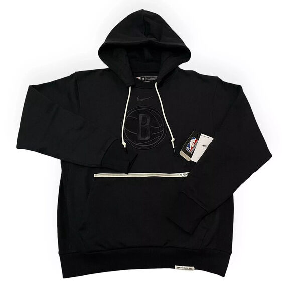 Nike Dri-fit Standard Issues NBA Brooklyn Nets Pregame Hoodie And Pants Size M - Picture 2 of 8